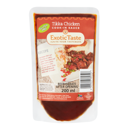 Exotic Taste Tikka Chicken Cook-In Sauce 200ml