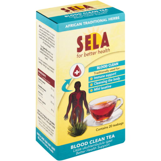 Sela Blood Clean Support Teabags 20 Pack