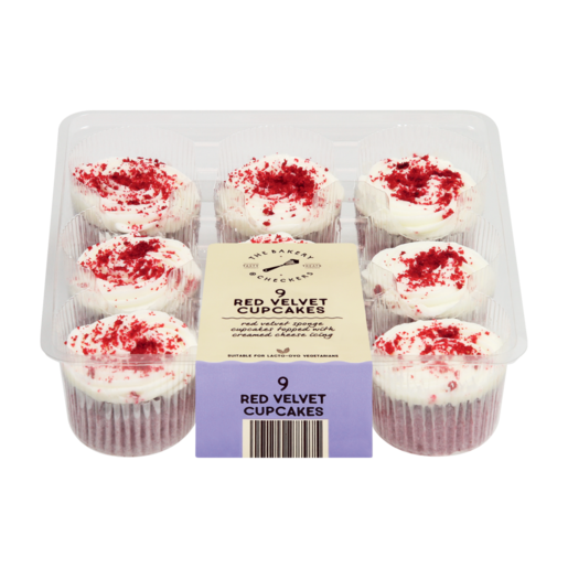 The Bakery Red Velvet Cupcakes 9 Pack
