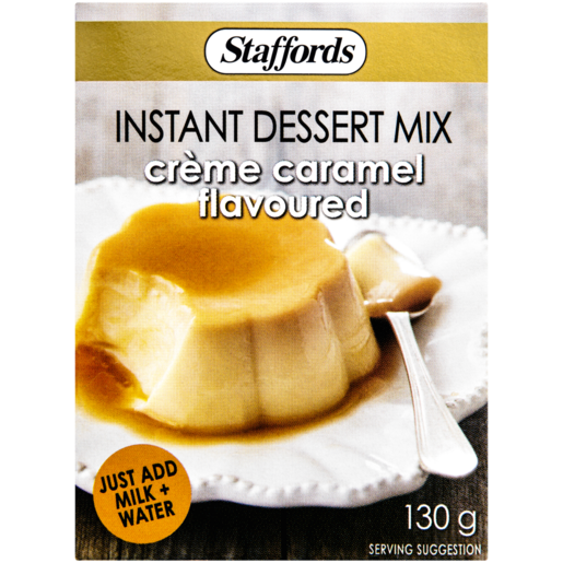 Staffords Crème Caramel Flavoured Instant Dessert Mix 130g