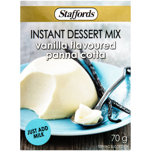 Staffords Vanilla Flavoured Panna Cotta Instant Dessert Mix 70g