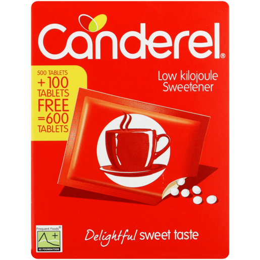 Canderel Low Kilojoule Sweetener Sachets 6 x 100 Pack