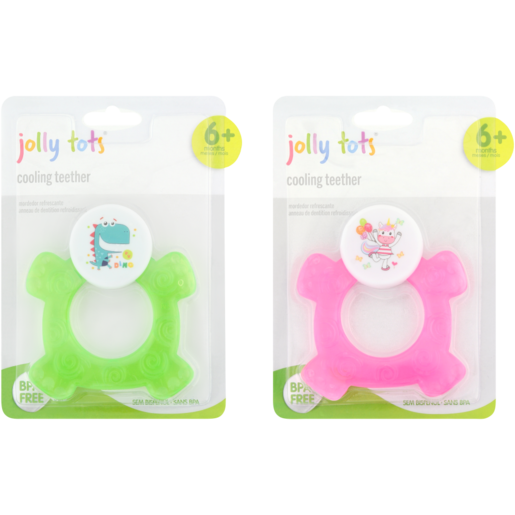 Jolly Tots Cooling Teether 6 Months + (Colour May Vary)