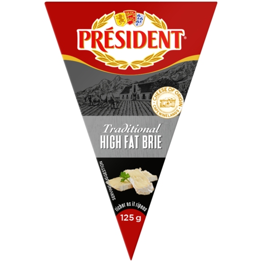 Président Traditional High Fat Brie 125g 