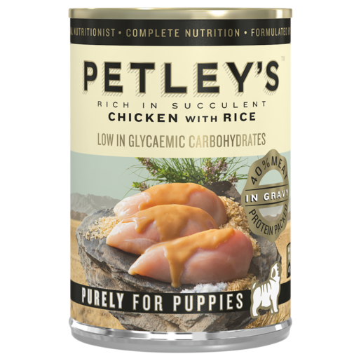 Petley's Chicken Flavoured Dog Food Can 385g