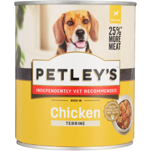 Petley's Terrine Rich In Chicken In Jelly Dog Food 775g