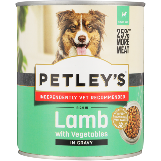Petley's Rich In Lamb With Vegetables & Gravy Adult Dog Food 775g