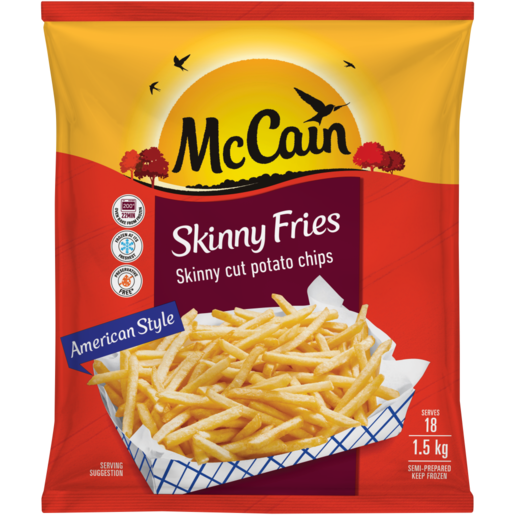 McCain Frozen American Style Skinny Fries 1.5kg