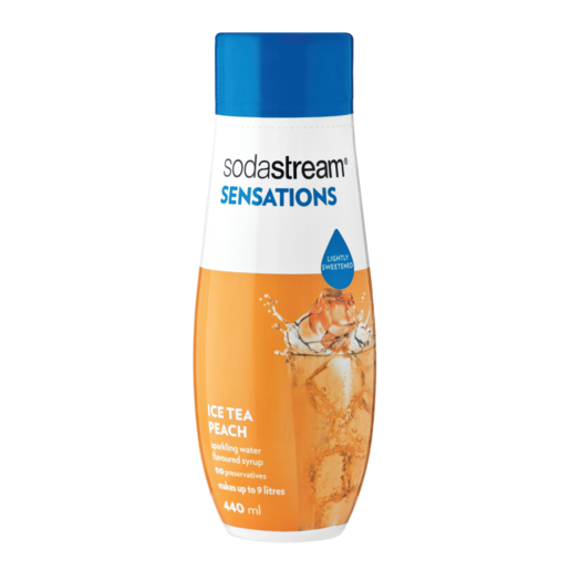 SodaStream Sensations Ice Tea Peach Sparkling Water Flavoured Syrup 440ml