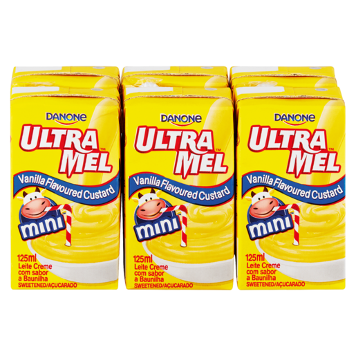 Danone Ultra Mel UHT Vanilla Custard 6 x 125ml