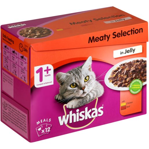 Whiskas Meat Selection In Jelly 12 x 85g