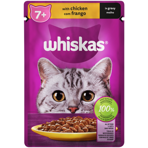 Whiskas Senior Chicken In Gravy Cat Food 85g