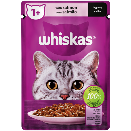 Whiskas Salmon In Gravy Cat Food 85g