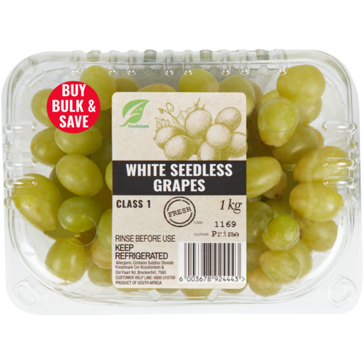 White Seedless Grapes Pack 1kg