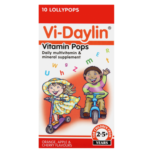 Vi-Daylin Vitamin Pops Daily Multivitamin & Mineral Supplement 70g