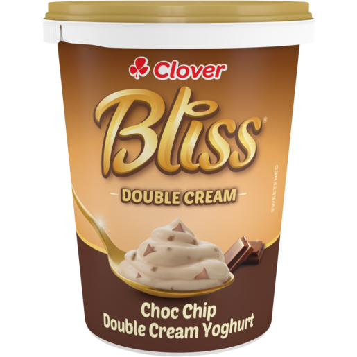 Clover Bliss Double Cream Choc Chip Yoghurt 500g