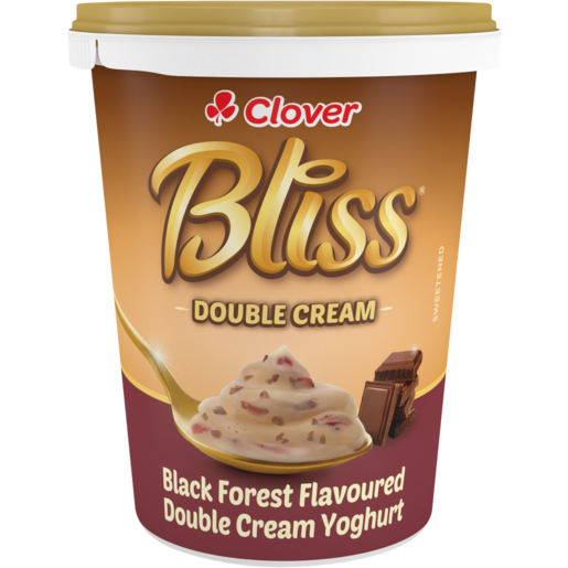 Clover Bliss Black Forest Double Cream Yoghurt 500g