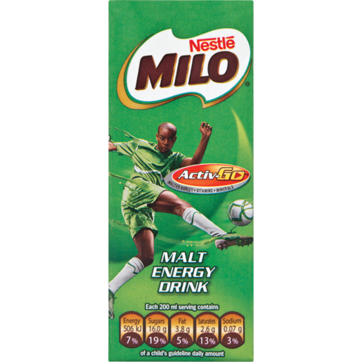 Milo Malt Chocolate Flavoured Energy Drink 200ml