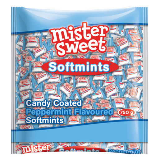 Mister Sweet Peppermint Flavoured Softmints 750g
