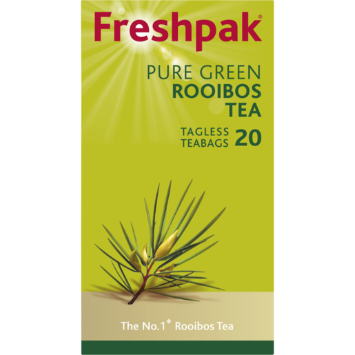 Freshpak Pure Green Rooibos Tagless Teabags 20 Pack