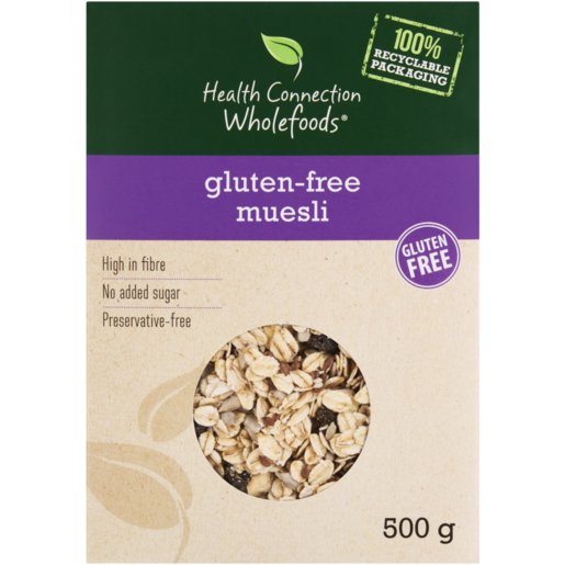 Health Connection Wholefoods Gluten-Free Muesli 500g | Healthier ...