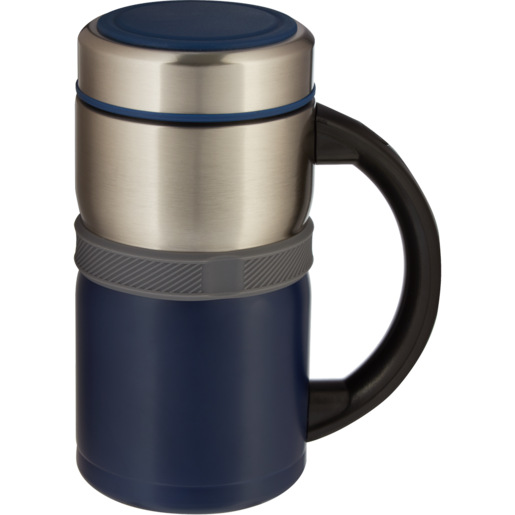 Blue Stainless Steel Travel Mug 500ml