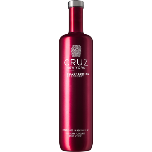 Cruz Infusions Raspberry Velvet Edition Vodka Bottle 750ml