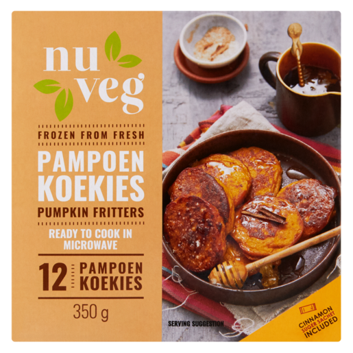 Nuveg Frozen Pampoen Koekies Pumpkin Fritters 350g