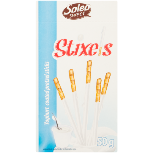 Soleo Stixels Yoghurt Pretzel Sticks 50g