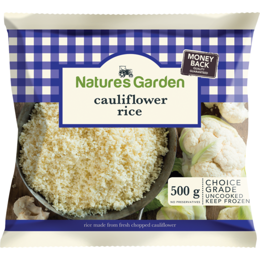 Nature's Garden Frozen Prepared Cauliflower Rice 500g