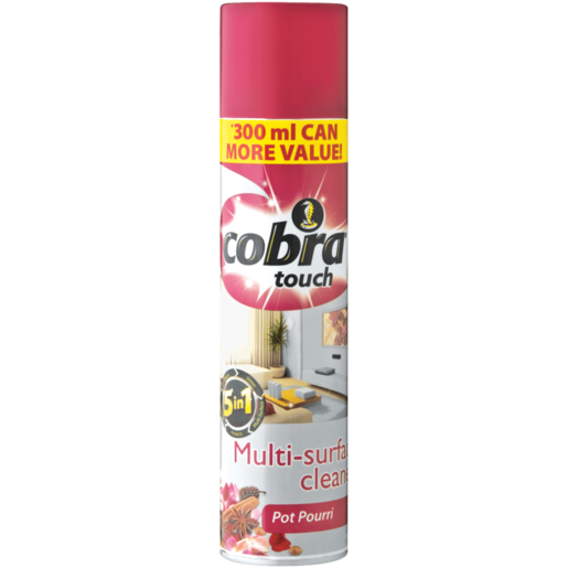 Cobra Touch 5-In-1 Potpourri Multi-Surface Cleaner 300ml