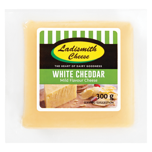 Ladismith Cheese White Cheddar Mild Flavour Cheese 300g