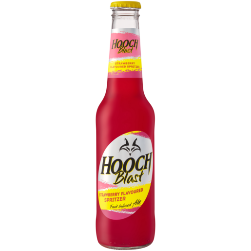 Hooch Blast Strawberry Flavoured Spirit Cooler Bottle 275ml