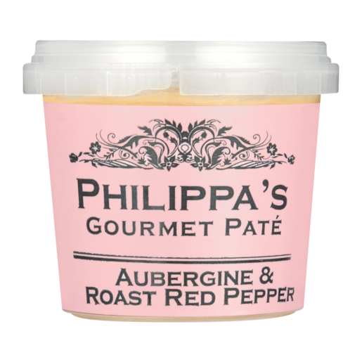 Philippa's Gourmet Pate Aubergine & Roast Red Pepper 135g