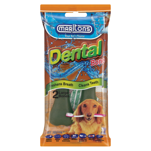 Marltons Dental Bone Dog Treats 2 Pack