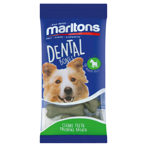 Marltons Dental Bone Dog Treats 4 Pack