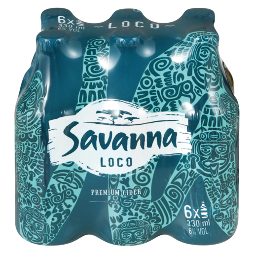Savanna Loco Premium Cider Bottles 6 x 330ml