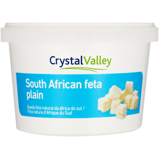 Crystal Valley Plain South African Feta 370g 