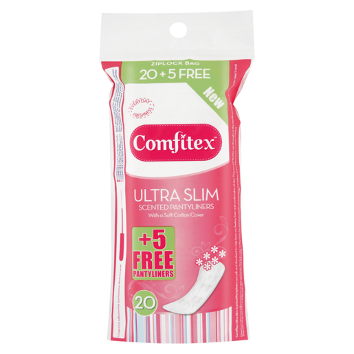 Comfitex Ultra Slim Scented Pantyliners 25 Pack
