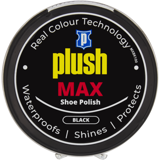 Plush Max Black Shoe Polish 100ml