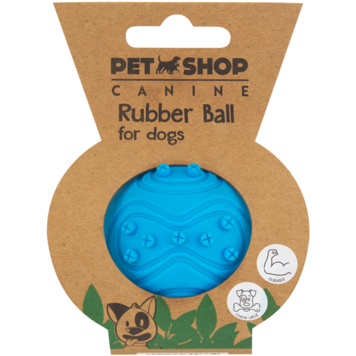 Petshop Rubber Pimple Ball Dog Toy (Colour May Vary)