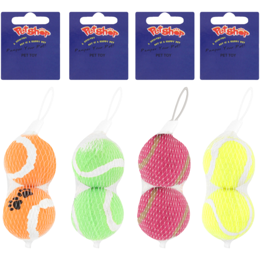 Petshop Mini Tennis Balls 2 Pack (Colour May Vary)