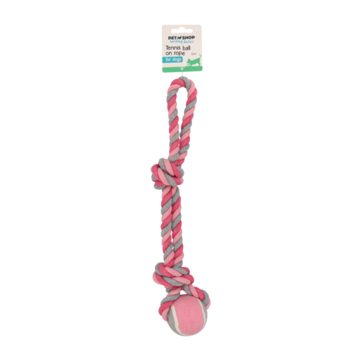 Petshop Tennis Ball On Rope For Dogs