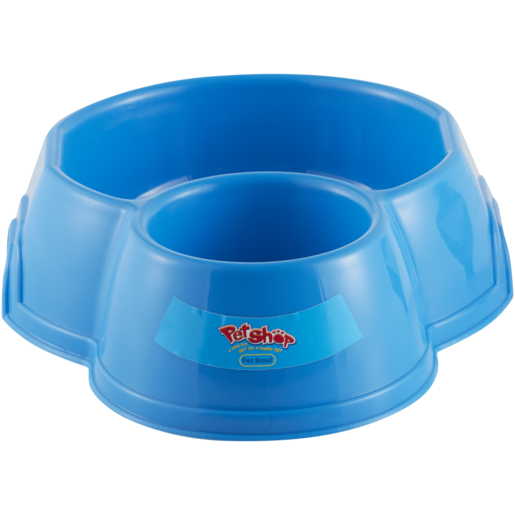 Petshop Blue Double Dog Bowl