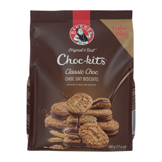 Bakers Choc-kits Classic Chocolate Oat Biscuits 500g