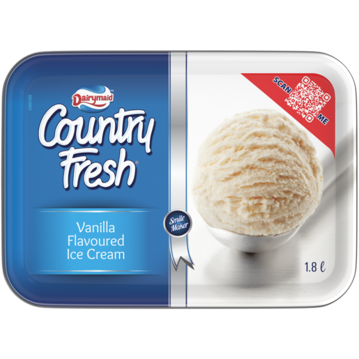 Dairymaid Country Fresh Vanilla Flavoured Ice Cream 1.8L 