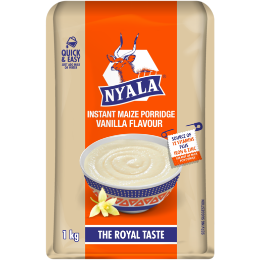 Nyala Vanilla Flavoured Instant Maize Porridge 1kg