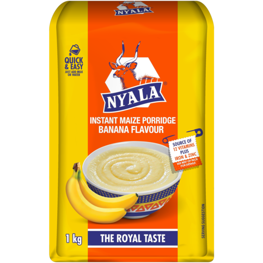Nyala Banana Flavoured Instant Maize Porridge 1kg