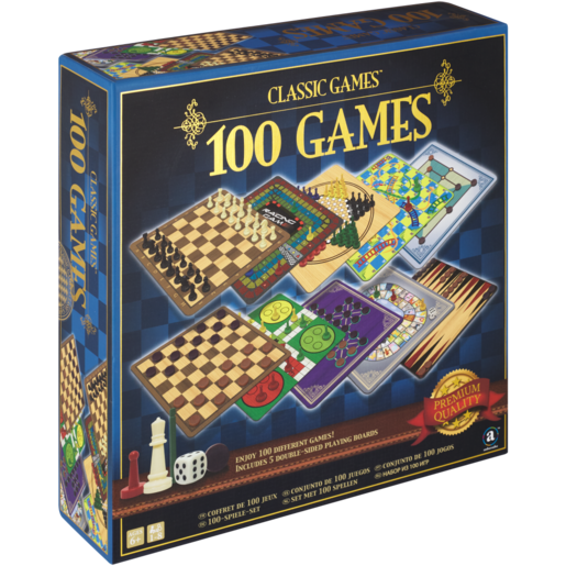 Classic Games 100 Board Games 5 Piece