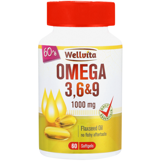 Wellvita Omega 3, 6 & 9 Supplement Capsules 60 Pack